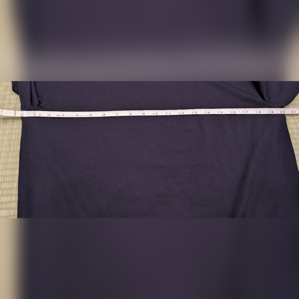 Moncler 100% Wool Knit Sweater Dark Navy Men's Size Medium Made in Romania - Picture 5 of 7
